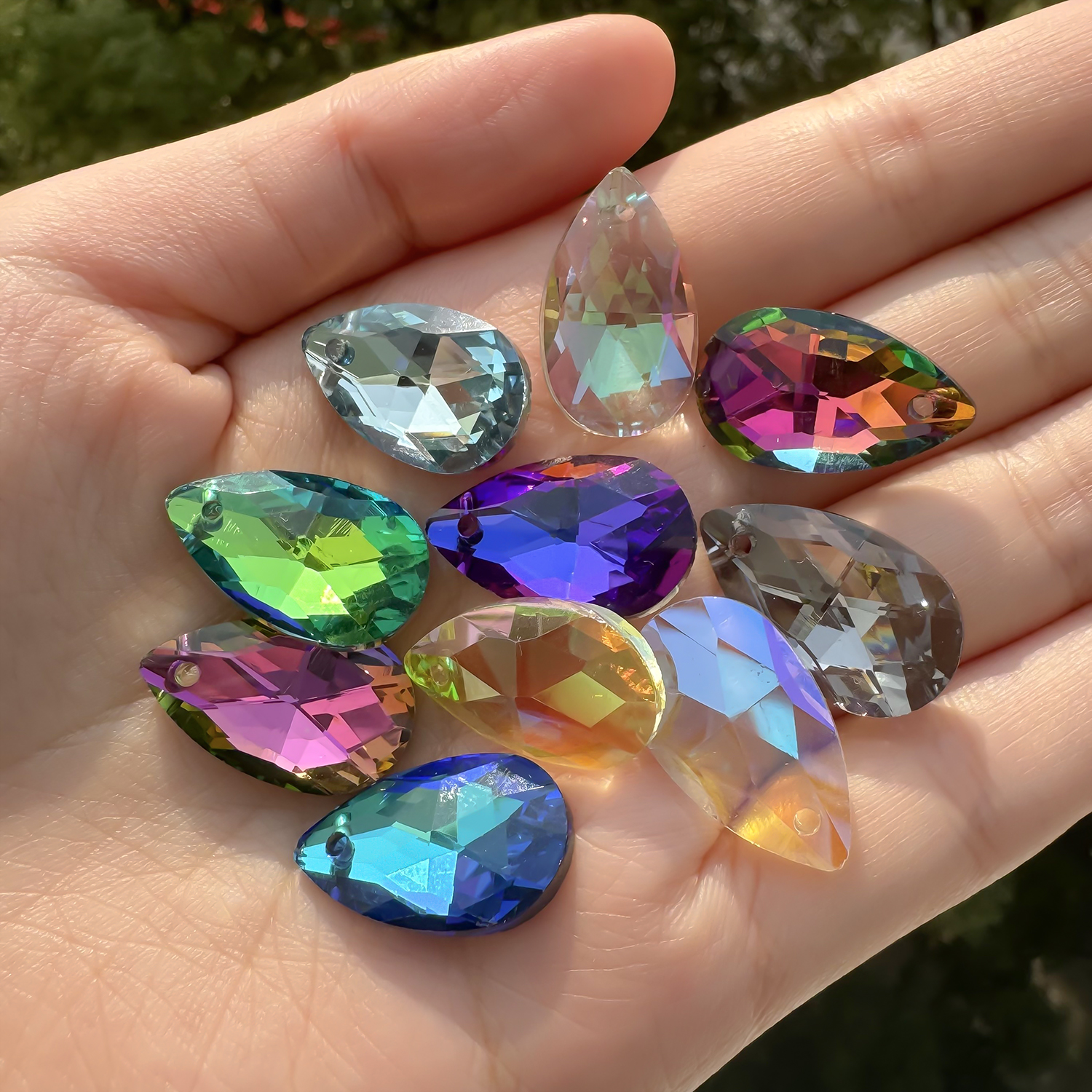 8pcs 13x22mm Single Hole Glass - Body Jewelry Piercing avis et prix