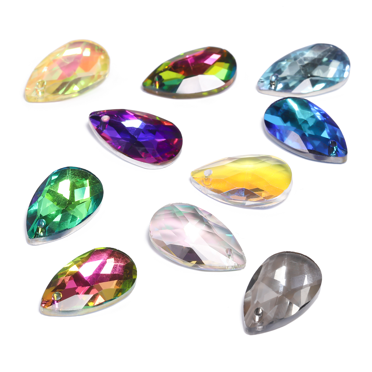 8pcs 13x22mm Single Hole Glass - Body Jewelry Piercing avis et prix