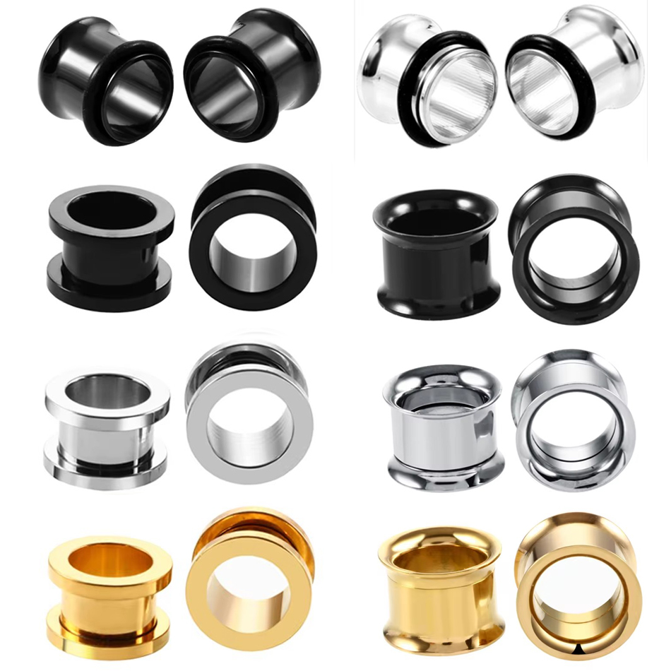 1Pair Stainless Steel Ear Plug - Body Jewelry Ear Plugs avis et prix