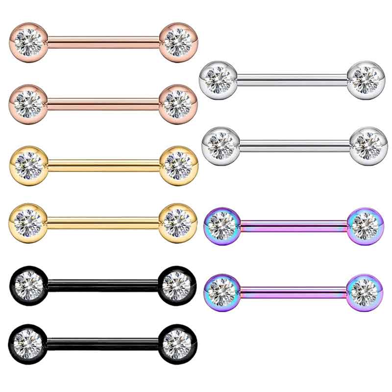 wholesales straight barbell cr - Tongue Barbell Straight avis et prix