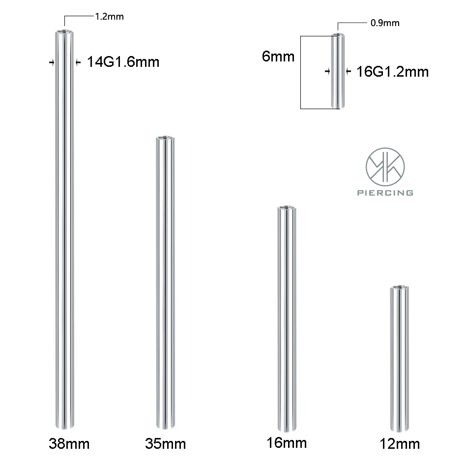 10pcs G23 Titanium Straight Ba - Tongue Barbell Straight avis et prix