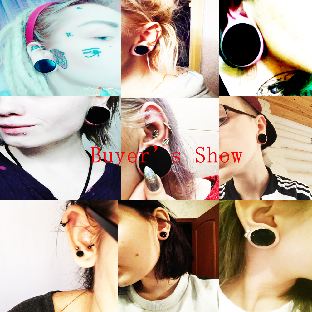 1 Pair 3mm-50mm Big Size Solid - Body Jewelry Ear Plugs avis et prix