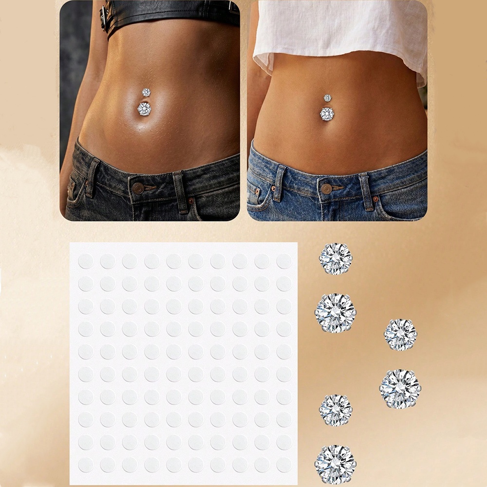 Fake Belly Piercing Cubic Zirc - Body Jewelry Piercing avis et prix