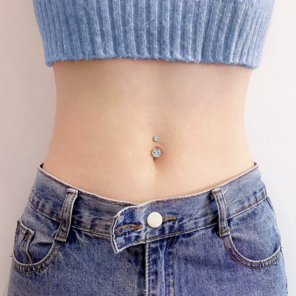 Fake Belly Piercing Cubic Zirc - Body Jewelry Piercing avis et prix