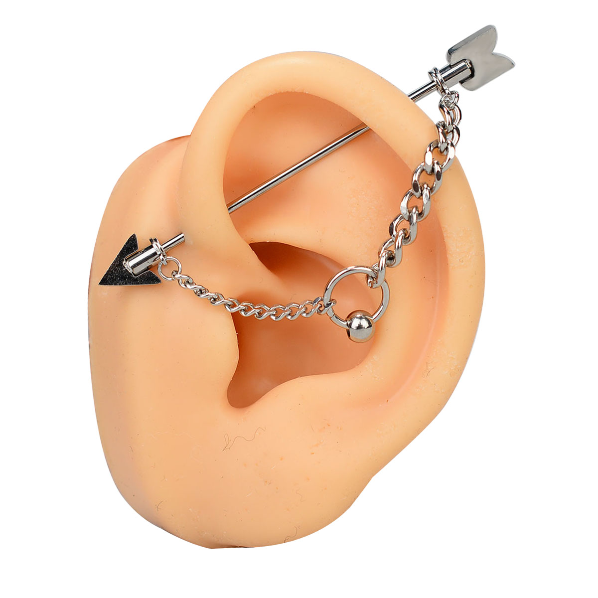 1PC Surgical Steel Sparkly Ind - Body Jewelry Industrial avis et prix