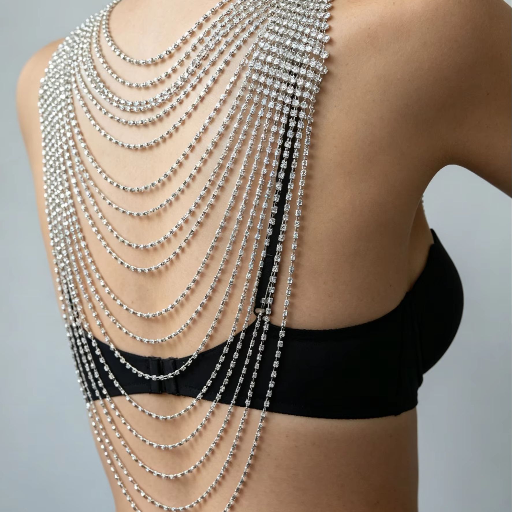 Stylish Multi-Layer Body Chain - Body Jewelry Back avis et prix
