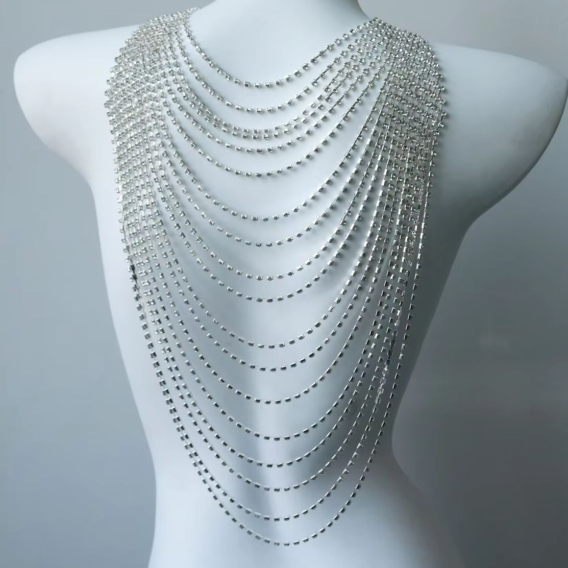 Stylish Multi-Layer Body Chain - Body Jewelry Back avis et prix