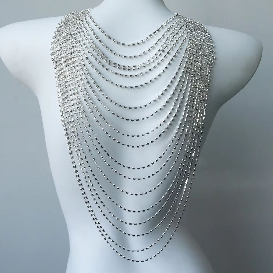 Stylish Multi-Layer Body Chain - Body Jewelry Back avis et prix