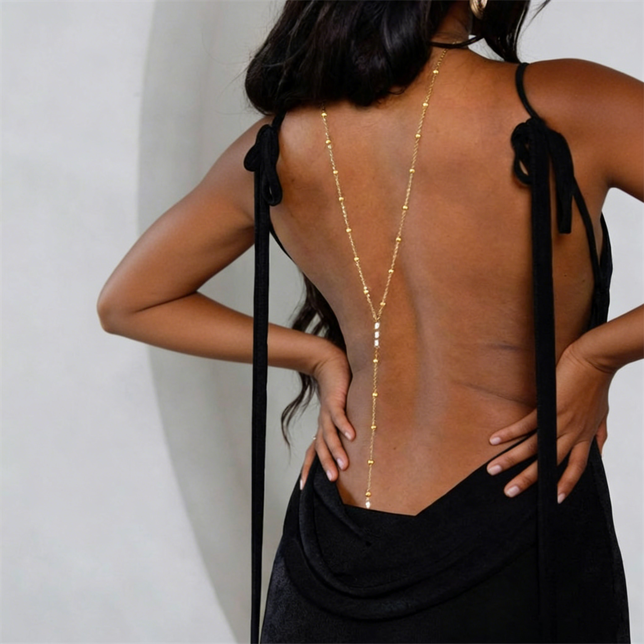 Retro Long Link Chain Women's  - Body Jewelry Back avis et prix