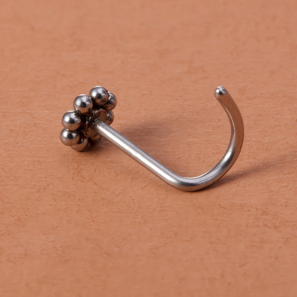 1pc of Flower-Shaped Screw Nos - Nostril Screw Pin avis et prix