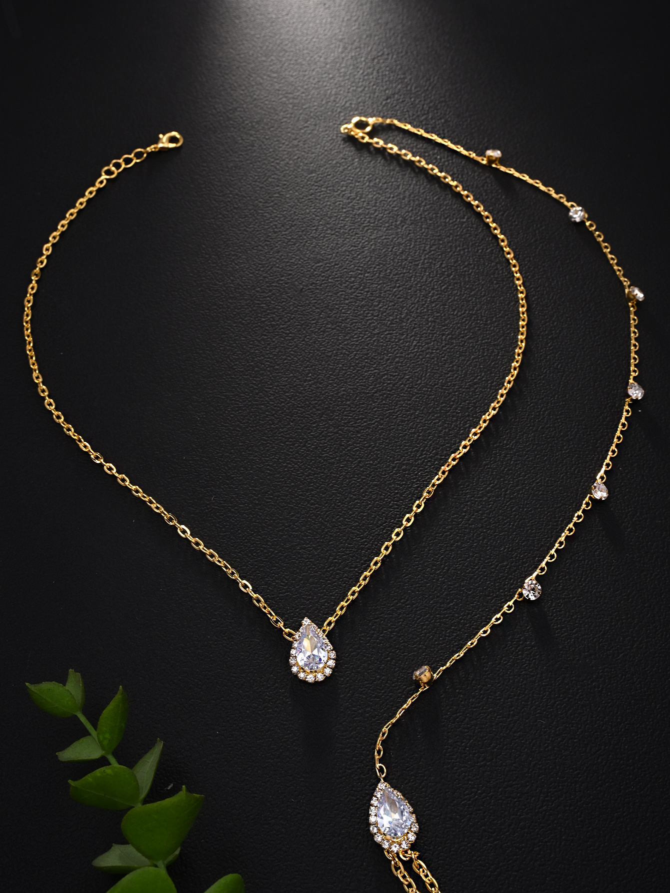 Hot style zircon back chain br - Body Jewelry Back avis et prix