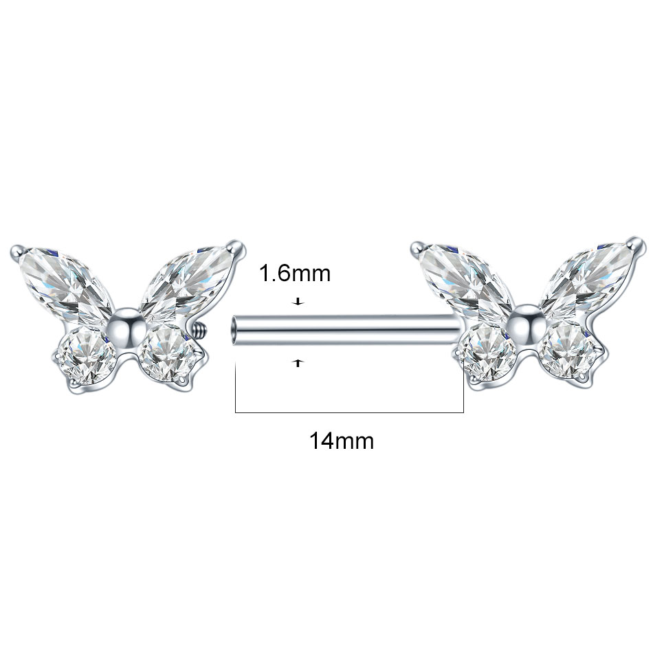 1Pc G23 Titanium Nipple Ring S - Body Jewelry Nipple Rings avis et prix