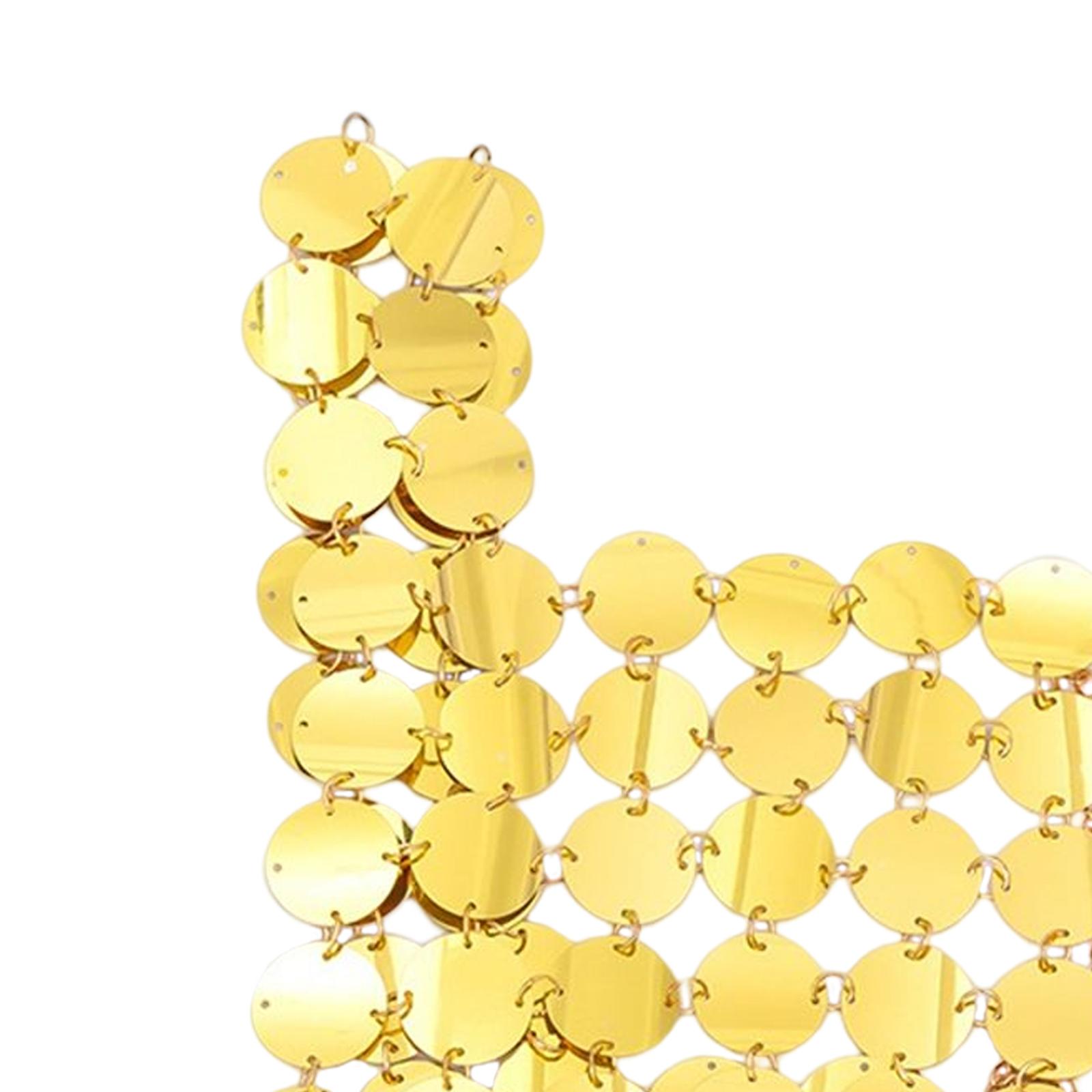 Sequin Vest Tank Tops Sparkly  - Body Jewelry Vest avis et prix