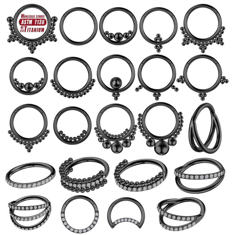 F136 Titanium Piercing Black N - Body Jewelry Implants avis et prix