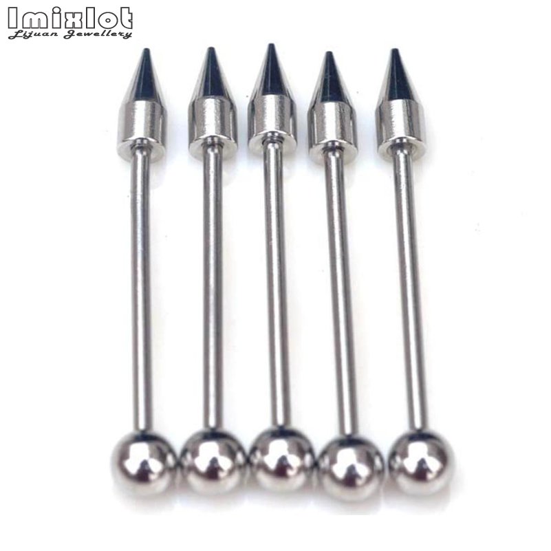 20Pcs/Lot Stainless Steel Tong - Tongue Barbell Straight avis et prix