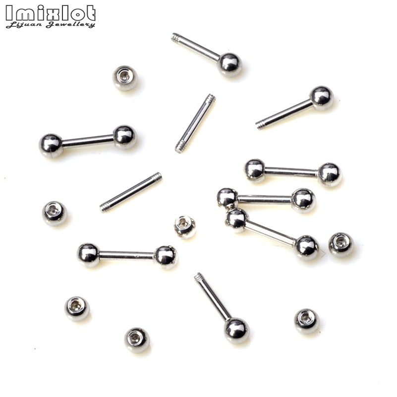 20Pcs/Lot Stainless Steel Tong - Tongue Barbell Straight avis et prix