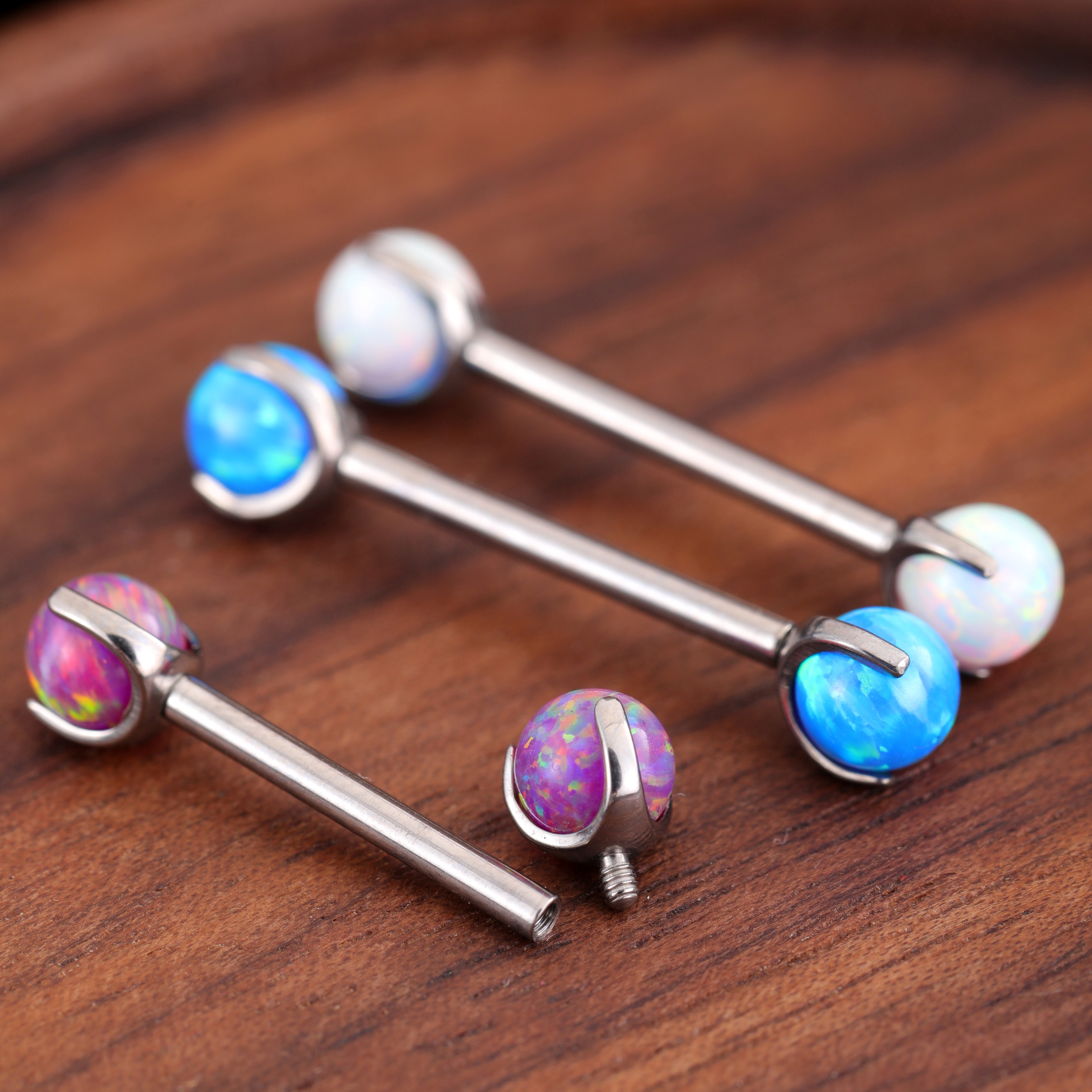 G23 Titanium 14G/16G Opal Tong - Body Jewelry Nipple Rings avis et prix