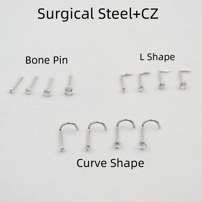 Wholesale 50pcs/Lot 20G Sliver - Nostril Screw Pin avis et prix