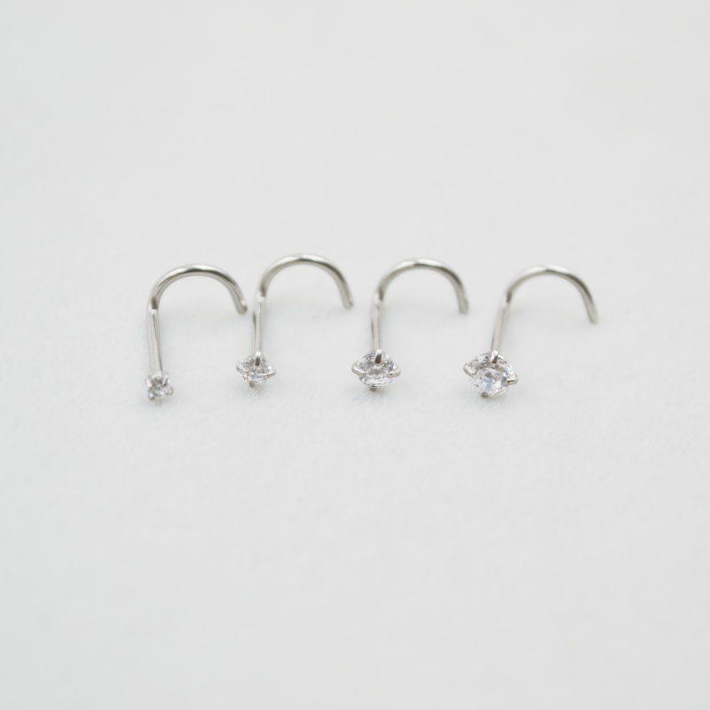 Wholesale 50pcs/Lot 20G Sliver - Nostril Screw Pin avis et prix