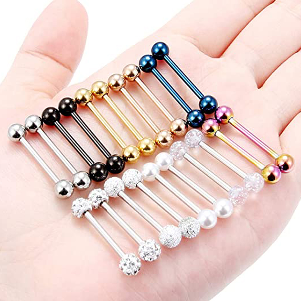 14G Tongue Rings Nipple Rings  - Body Jewelry Nipple Rings avis et prix