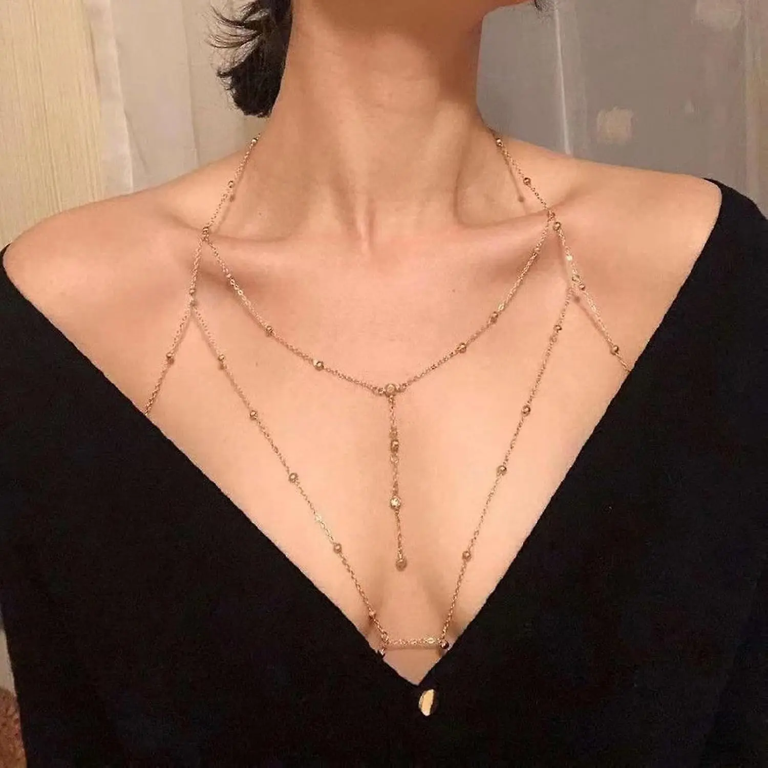 Women's sexy multi-layer neckl - Body Jewelry Vest avis et prix