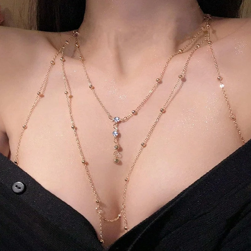 Women's sexy multi-layer neckl - Body Jewelry Vest avis et prix