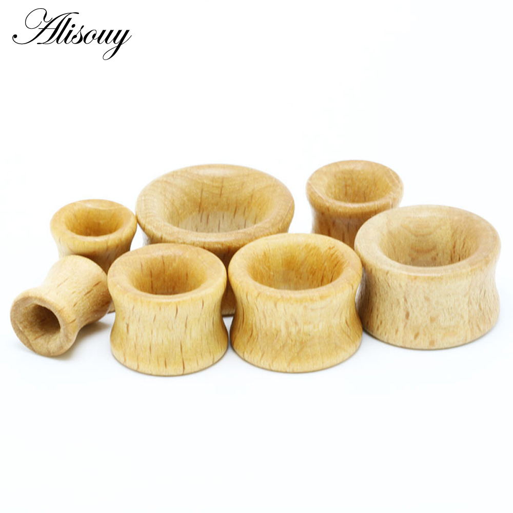 1PC Fashion Ear Plugs Wood Fle - Body Jewelry Ear Plugs avis et prix
