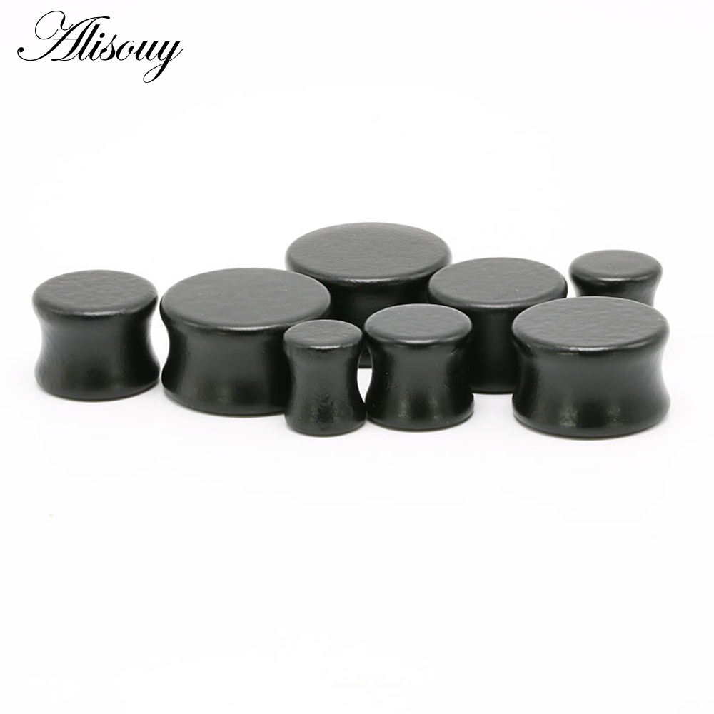 1PC Fashion Ear Plugs Wood Fle - Body Jewelry Ear Plugs avis et prix