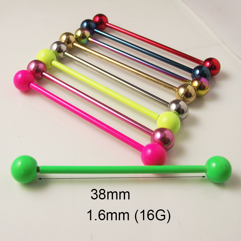 2 Pieces 14G 1.6mm Tongue Ring - Body Jewelry Industrial avis et prix