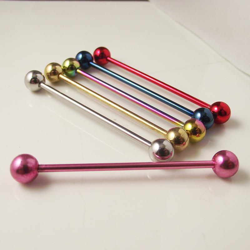 2 Pieces 14G 1.6mm Tongue Ring - Body Jewelry Industrial avis et prix