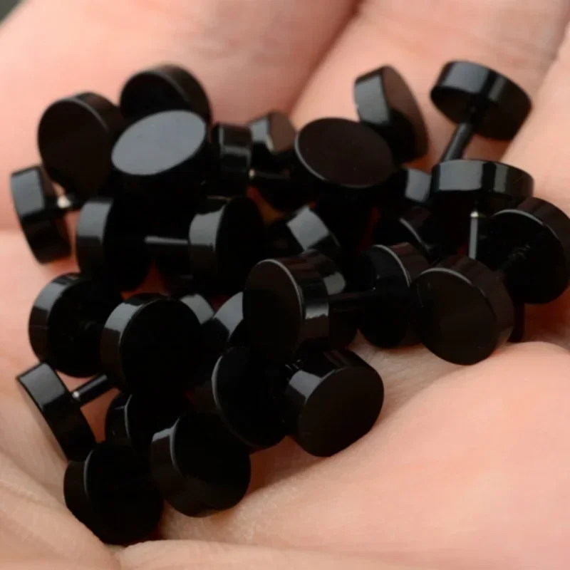 2 Pcs/1 SetBlack Stainless Ste - Body Jewelry Ear Plugs avis et prix