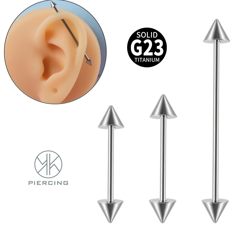 1Pc G23 Titanium Cone Industri - Tongue Barbell Straight avis et prix