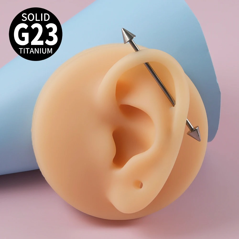 1Pc G23 Titanium Cone Industri - Tongue Barbell Straight avis et prix
