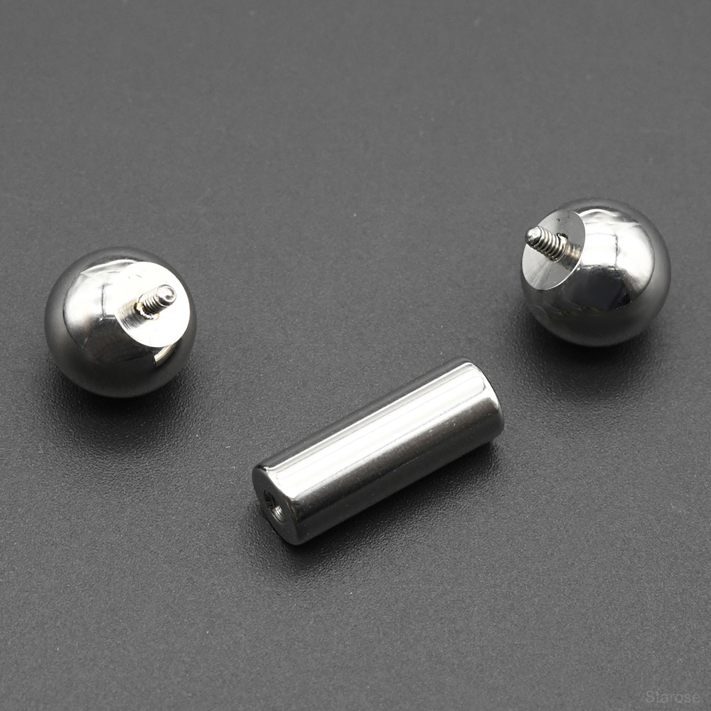 1Pc 12G-00G Stainless Steel St - Tongue Barbell Straight avis et prix