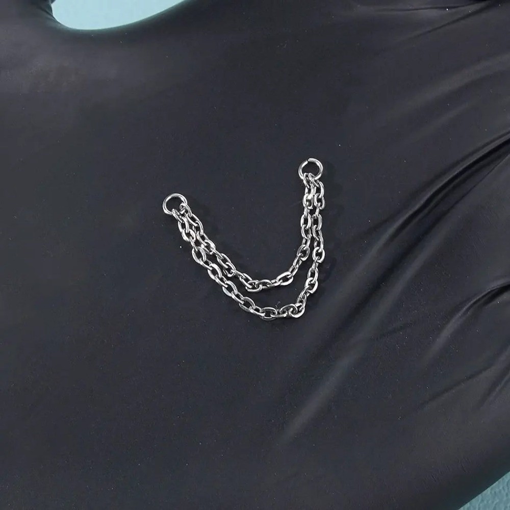 Titanium Nose Chain Three Laye - Body Jewelry Piercing avis et prix