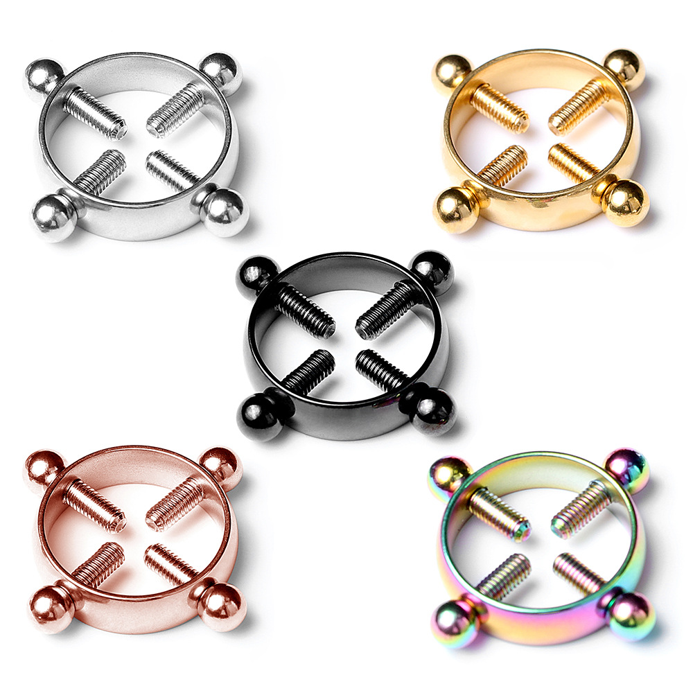 1pair Stainless Steel Cross Ni - Body Jewelry Nipple Rings avis et prix