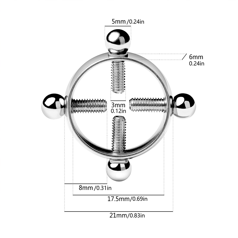1pair Stainless Steel Cross Ni - Body Jewelry Nipple Rings avis et prix