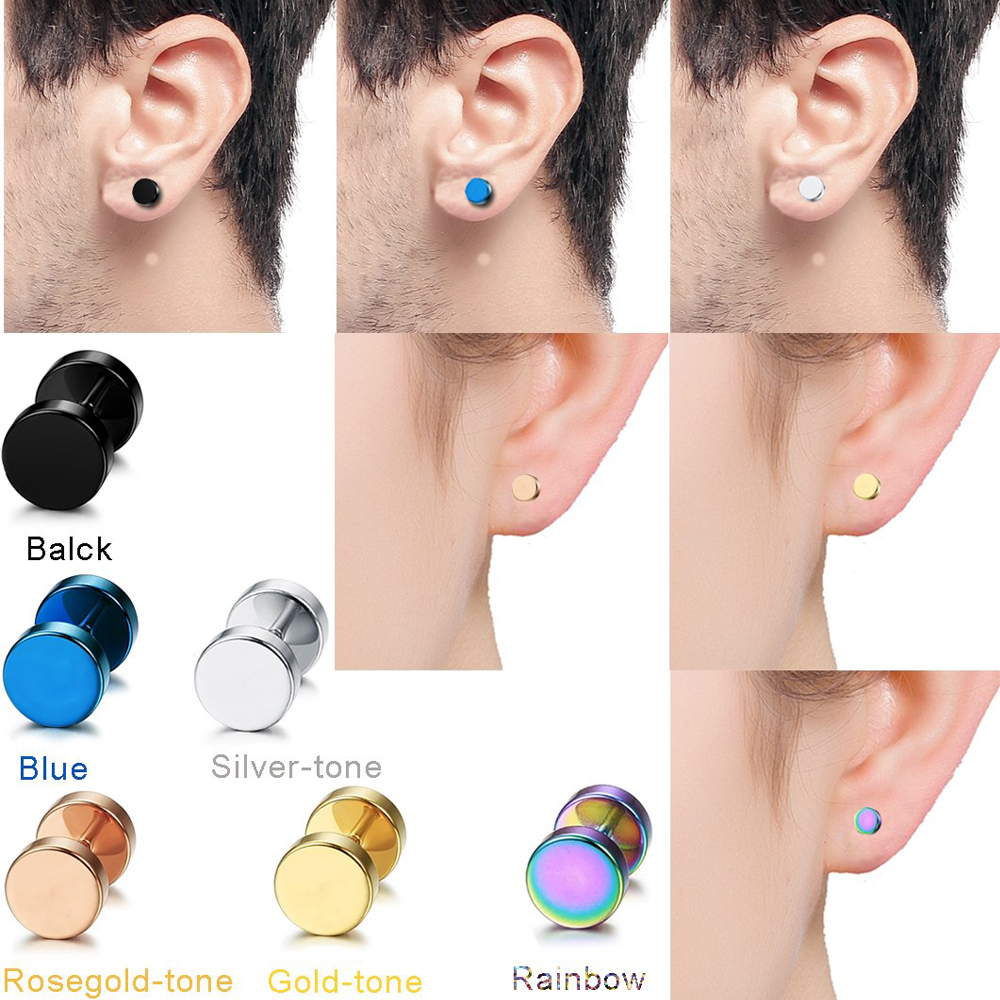 1 Pair/6 Pairs Stainless Steel - Body Jewelry Ear Plugs avis et prix