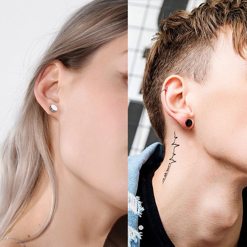 1 Pair/6 Pairs Stainless Steel - Body Jewelry Ear Plugs avis et prix