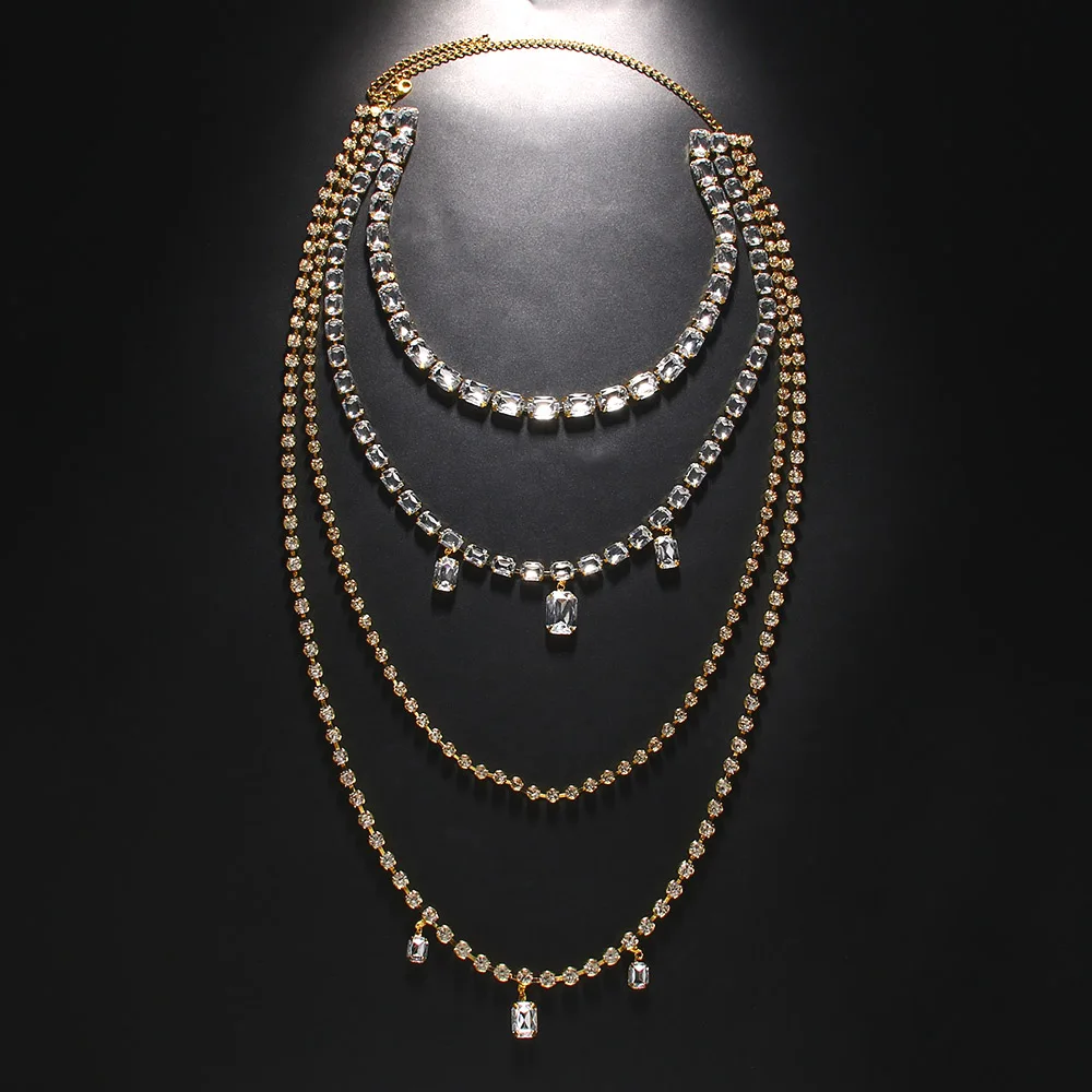 Shine Rhinestone Long Tassel B - Body Jewelry Back avis et prix