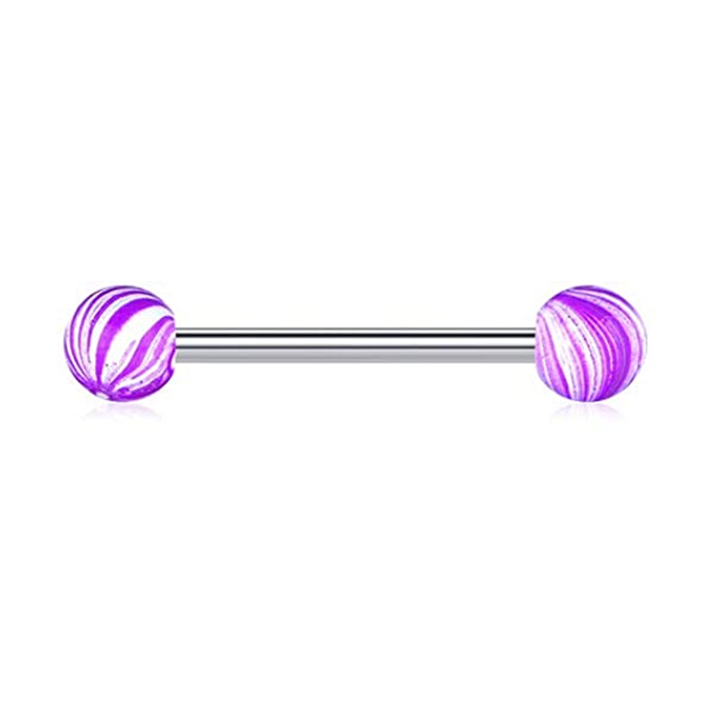 1PCS/4PCS Nipple Tongue Rings  - Tongue Barbell Straight avis et prix