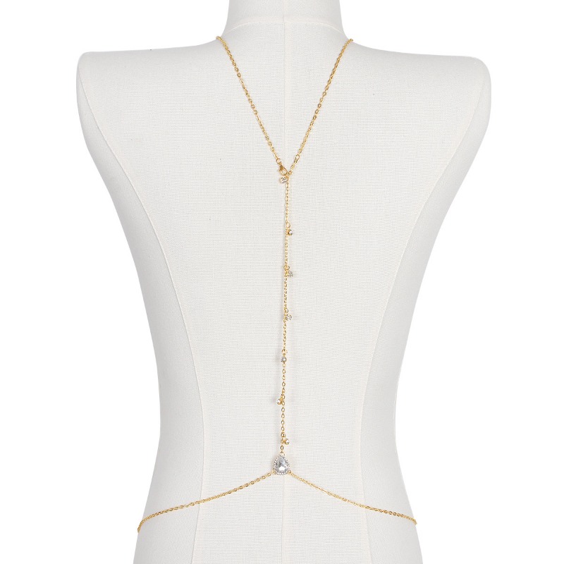 Bride Backless Rhinestone Wate - Body Jewelry Back avis et prix