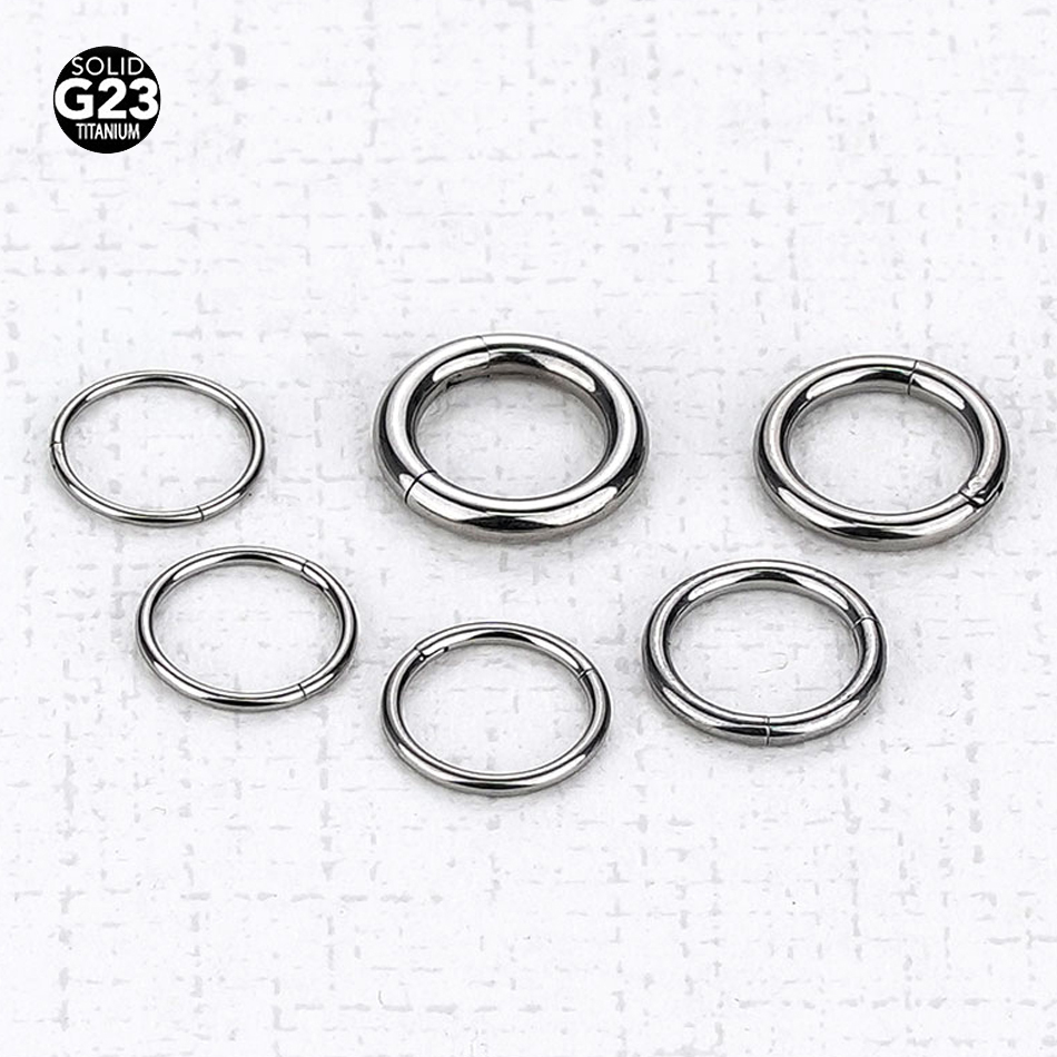 1PC G23 Titanium Hinged Segmen - Body Jewelry Nipple Rings avis et prix