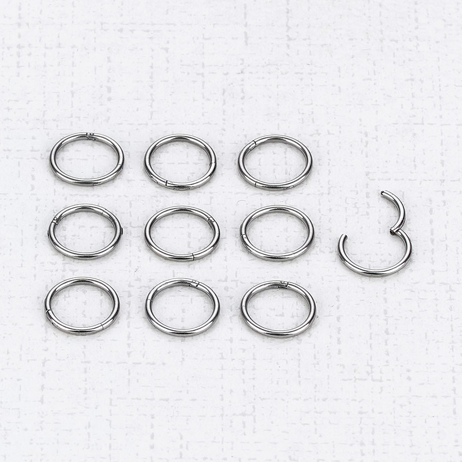 1PC G23 Titanium Hinged Segmen - Body Jewelry Nipple Rings avis et prix