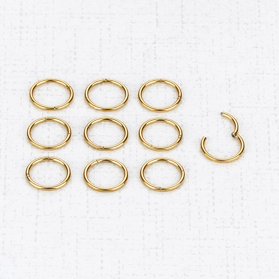 1PC G23 Titanium Hinged Segmen - Body Jewelry Nipple Rings avis et prix