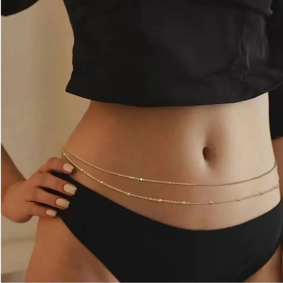 HipHop Double Layers Belly Cha - Body Jewelry Back avis et prix