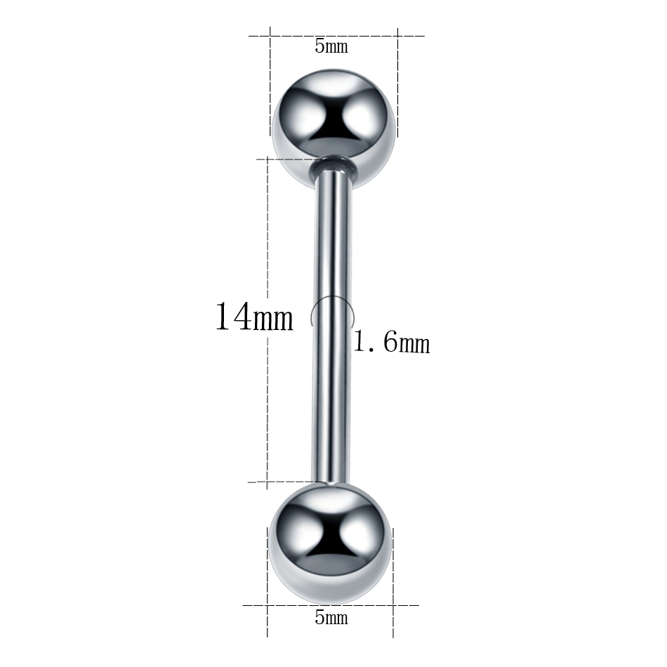 1PC 14G 16G Titanium Industria - Body Jewelry Industrial avis et prix
