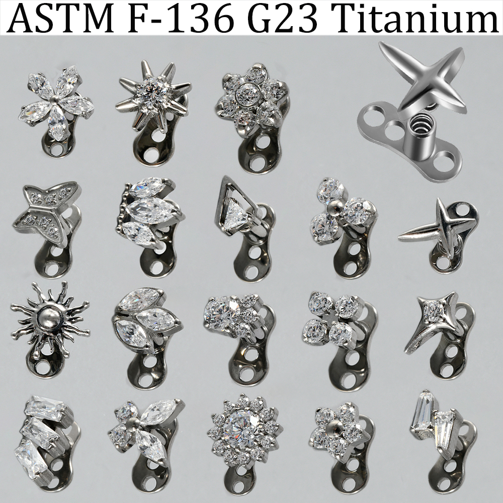 1PC G23 Implant Titanium Derma - Body Jewelry Implants avis et prix