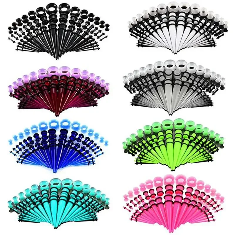 36/50pcs/Set Acrylic Ear Pierc - Body Jewelry Ear Plugs avis et prix