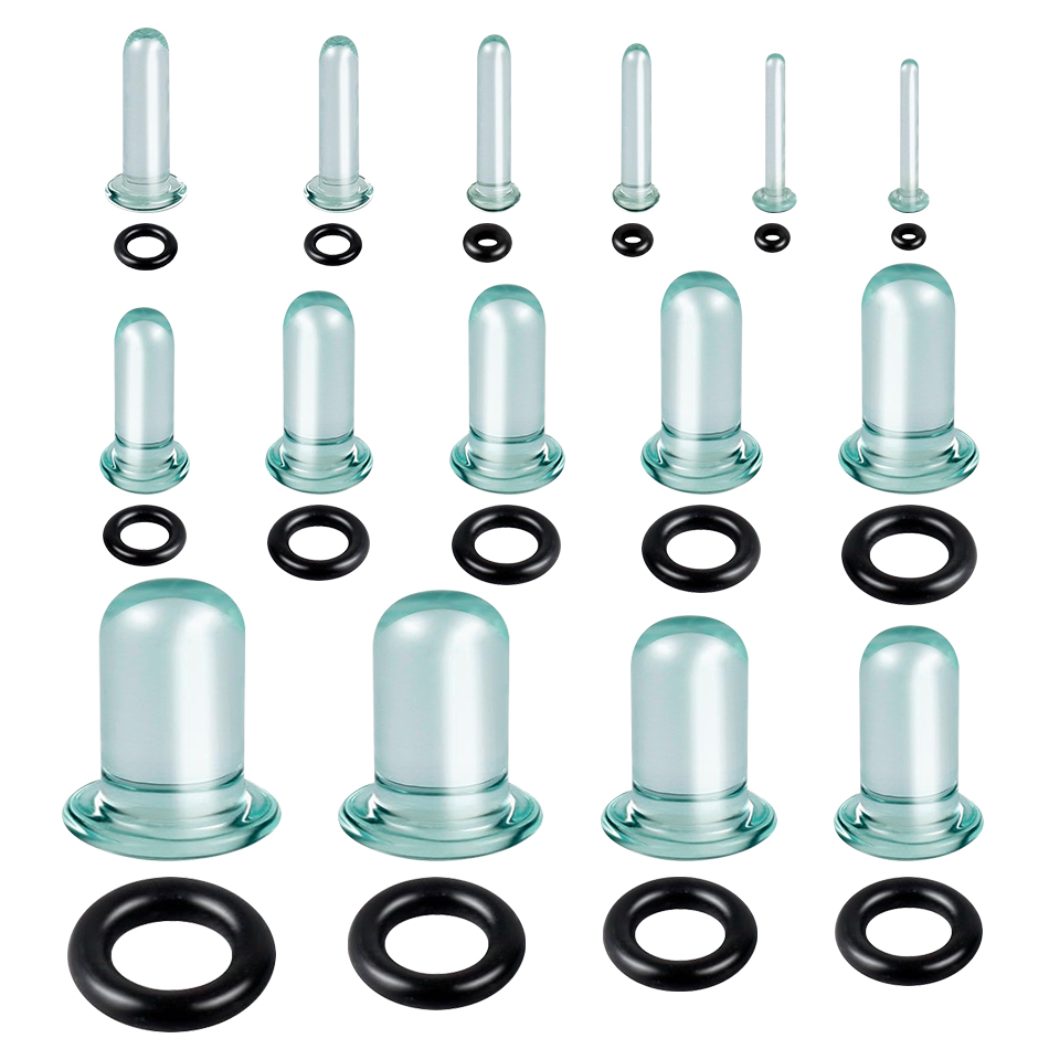1Pair Glass Ear Tunnels and Pl - Body Jewelry Ear Plugs avis et prix